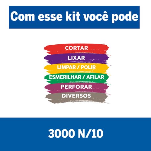 Micro Retífica Dremel 3000 com 10 Acessórios 127V