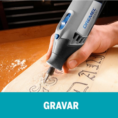 Micro Retífica Dremel 4000 220V com 36 Acessórios e 3 Acoplamentos