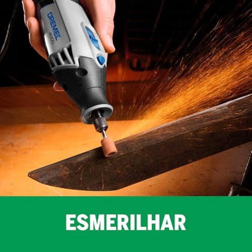Micro Retífica Dremel 4000 127V com 3 Acoplamentos e 36 Acessórios