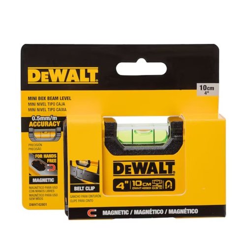 Nível Magnético com Bolha 4" 10cm DWHT42801 DeWalt