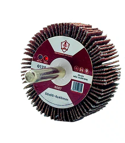 Mini Roda de Lixa 50 x 25 mm Grão 120 6087 - SC Weld