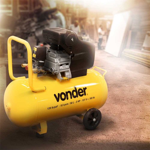 Motocompressor de Ar 8 Pés 50L 2HP 220V MCV 50 Vonder
