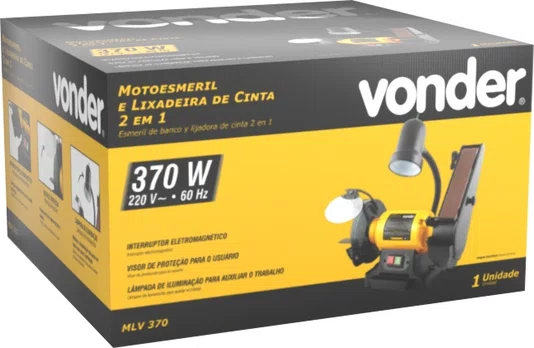 Motoesmeril e Lixadeira 2 em 1 MLV370 220V Vonder