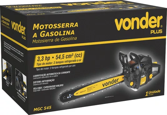 Motosserra a Gasolina 54,5cc MGC545 Vonder Plus
