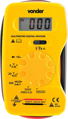 Multímetro Digital MDV0300 Vonder