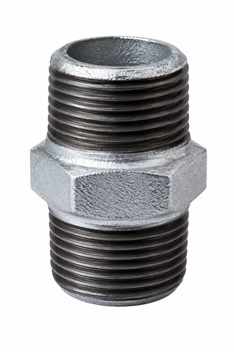 Niple Duplo Galvanizado BSP 2" H-MECH