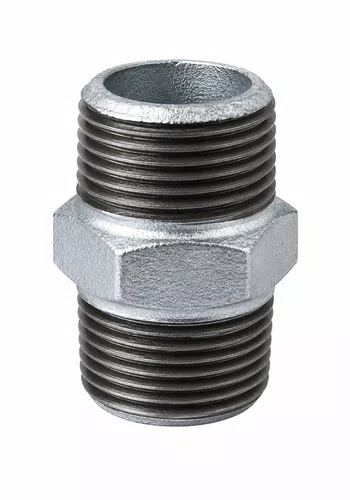 Niple Duplo Galvanizado BSP 3/4"-  H-MECH