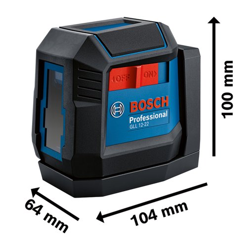 Nível a Laser Bosch 12M GLL 12-22 com Suporte Giratório