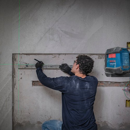 Nível a Laser Bosch 12M GLL 12-22G LI Suporte Giratório com Bateria 3,7V