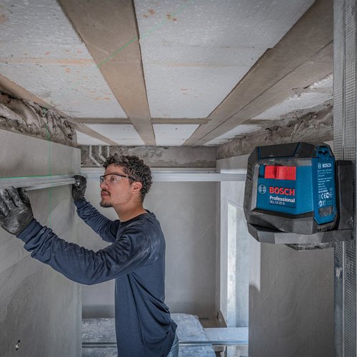 Nível a Laser Bosch 12M GLL 12-22G LI Suporte Giratório com Bateria 3,7V