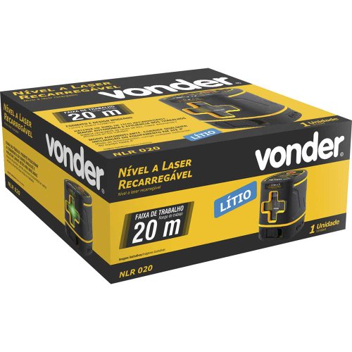 Nível Laser 20M NLR 020 Recarregável Vonder