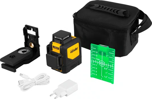 Nível a Laser Verde 360° 30m Autonivelante Recarregável NLR030 Vonder