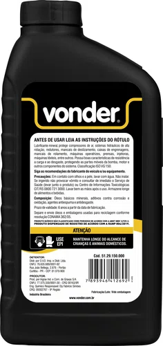 Óleo para Compressores AW150 1 Litro Vonder