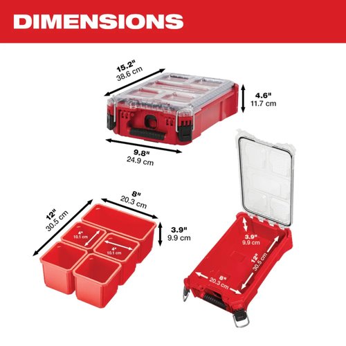 Organizador Compacto Modulável Packout 48-22-8435 Milwaukee