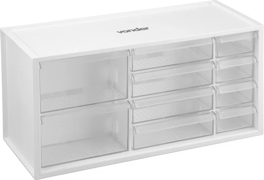 Organizador Plástico 10 Gavetas OPV 0378 Vonder
