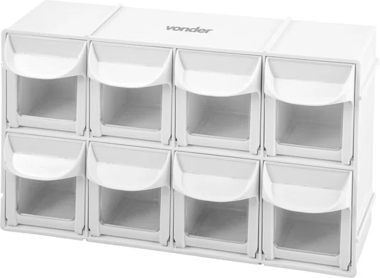 Organizador Plástico 8 Gavetas OPV 0305 Vonder