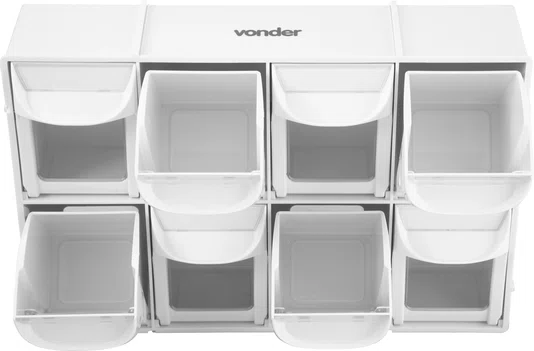 Organizador Plástico 8 Gavetas OPV 0305 Vonder