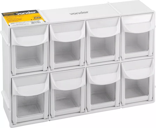 Organizador Plástico 8 Gavetas OPV 0305 Vonder