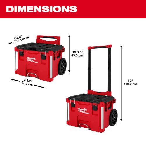 Packout Caixa Com Rodinhas E Suporte 48-22-8427 Milwaukee