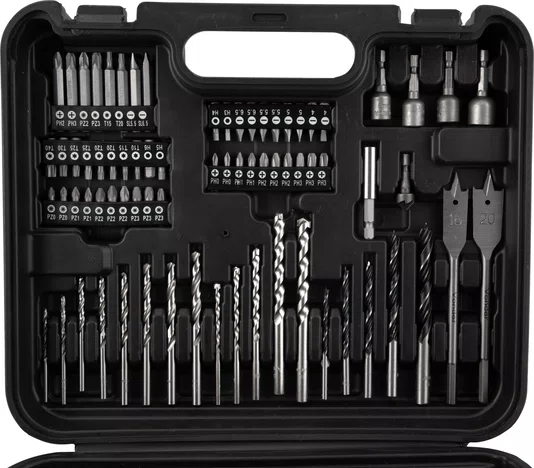 Parafusadeira e Furadeira com Impacto 12V Kit com 74 Peças Vonder