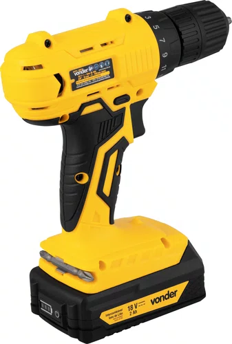 Parafusadeira/Furadeira 3/8" 18V IPFV1852 Com Bateria Vonder