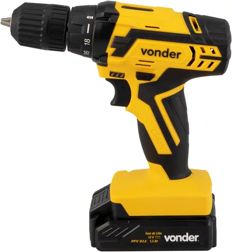 Parafusadeira/Furadeira a Bateria 12V PFV012 Bivolt Vonder