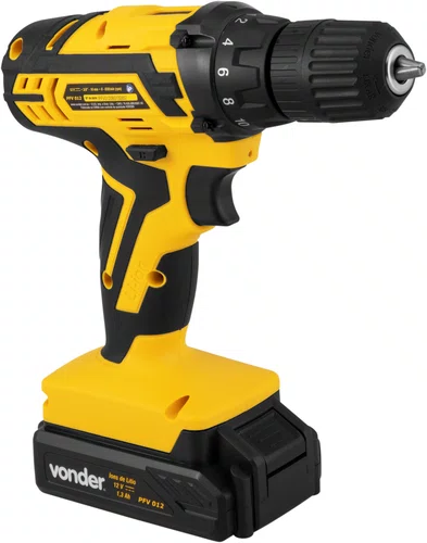 Parafusadeira/Furadeira a Bateria 12V PFV012 Bivolt Vonder