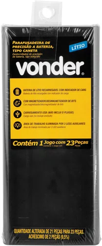 Parafusadeira de Precisão a Bateria 3,7V Tipo Caneta Vonder
