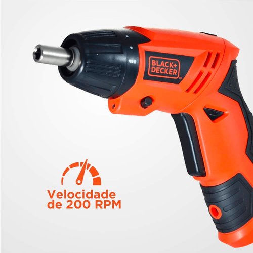 Parafusadeira a Bateria 4.8V Bivolt KC4815B-BR Black & Decker