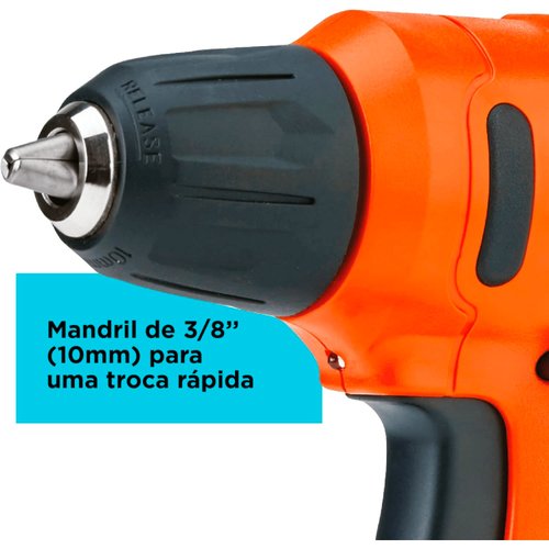 Parafusadeira Furadeira 12v Com 13 Acessórios LD12S-BR Black & Decker