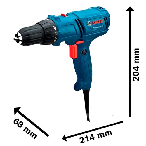 Parafusadeira e Furadeira Bosch GSR 7-14E 400W com Bolsa 220V