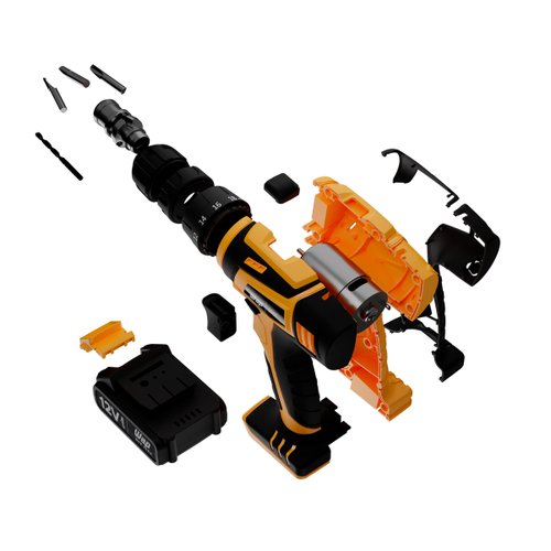 Parafusadeira Furadeira Bateria 12V BPF 12K3 Kit Maleta WAP