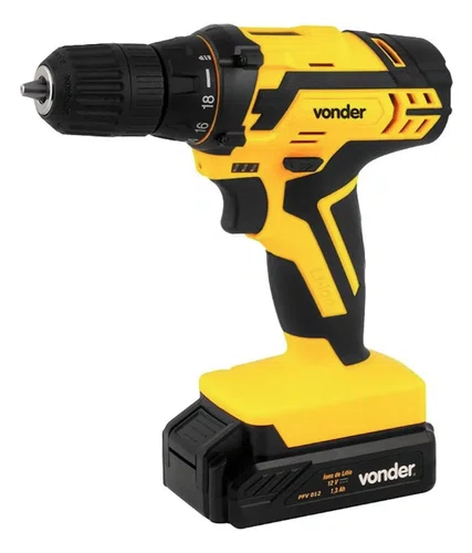 Parafusadeira/Furadeira com Parafusadeira de Impacto a Bateria 12V PFBV012 – Vonder