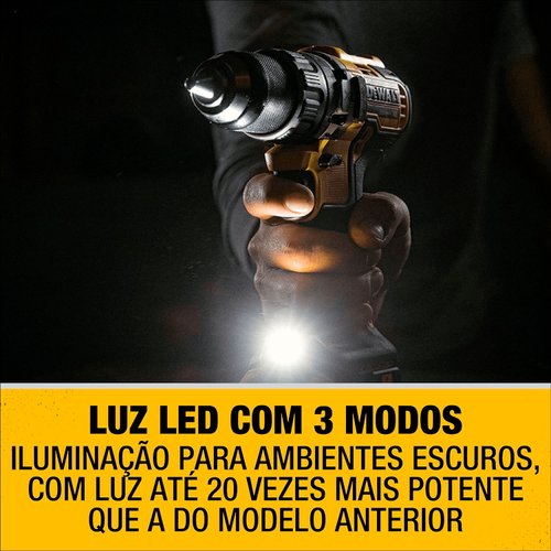 Parafusadeira Furadeira Impacto 1/2" 20v Max Xr Li-Ion DCD796B-B3 DeWalt