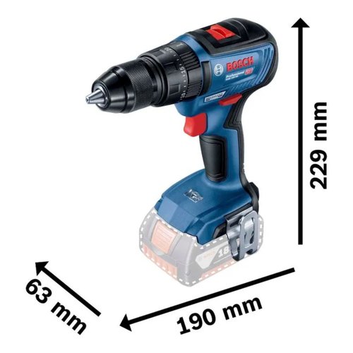 Parafusadeira Furadeira de Impacto 1/2"  GSB 18V-50 18V 06019H51E0 Bosch
