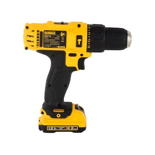 Parafusadeira Furadeira Impacto 8" 12v Bivolt Max Ion Litio DCD716D2-BR Dewalt