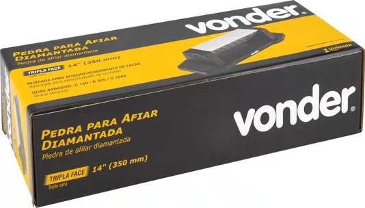 Pedra Afiar Diamantada 14" Tripla Face Vonder