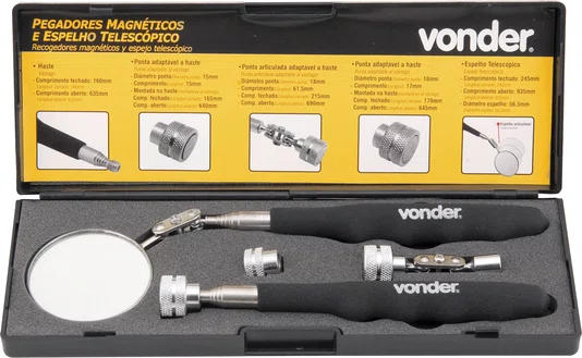 PEGADOR MAGNETICO JG C/5 PECAS VONDER