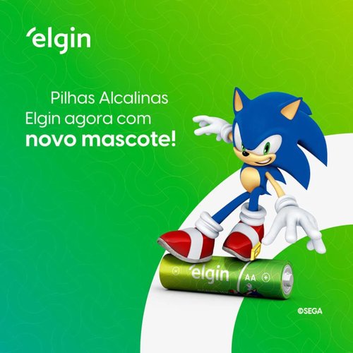 Pilha Alcalina AA 1,5V Blister Com 4 Peças Elgin