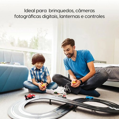 Pilha Alcalina AA 1,5V Blister Com 4 Peças Elgin