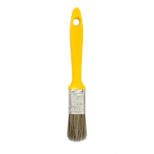 Pincel 1" Cerda Grisalhas Cabo Amarelo Compel