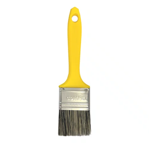 Pincel 2" Cerda Grisalhas Cabo Amarelo Compel
