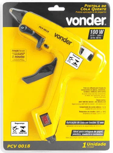 Pistola de Cola Quente PCV0018 12mm Vonder