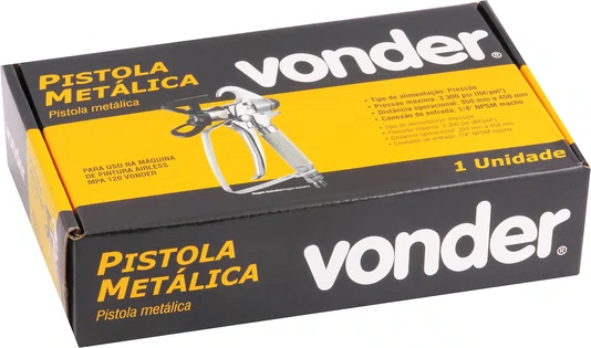 Pistola Metálica para Máquina de Pintura Airless Vonder