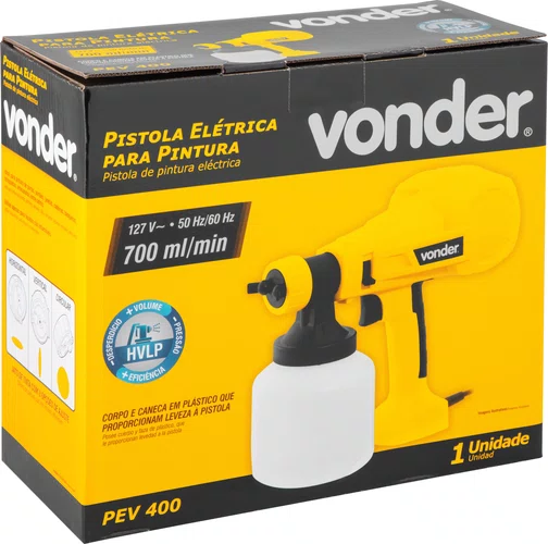 Pistola de Pintura Elétrica PEV400 127V Vonder