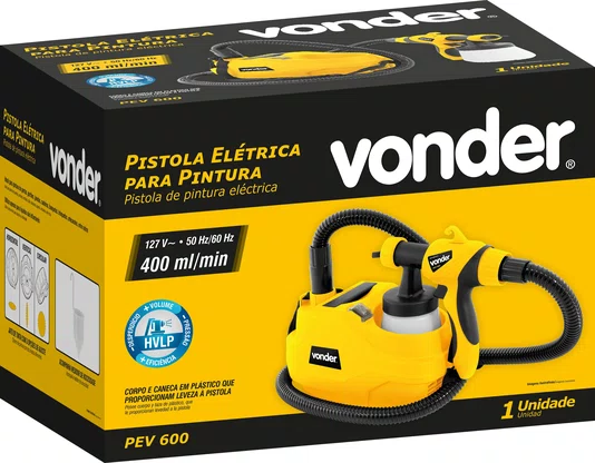 Pistola de Pintura Elétrica PEV600 127V Vonder