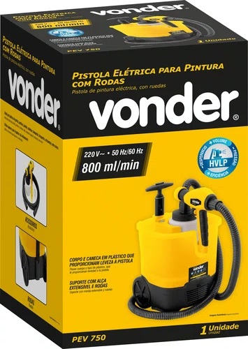 Pistola de Pintura Elétrica PEV750 220V com Roda - Vonder