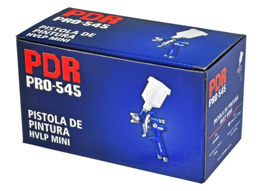 Pistola Pintura Gravidade HVLP Bico 1mm 125ml PRO-545/1.0 PDR