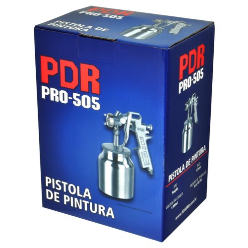 Pistola Pintura Sucção Bico 1,5mm 1000ml PRO-505 PDR