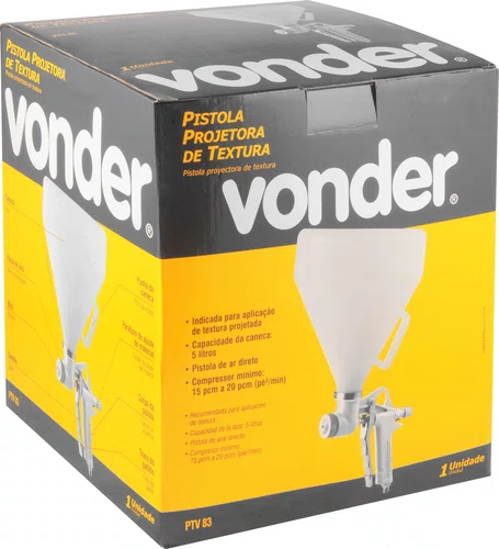 Pistola Projetora de Textura PTV83 Vonder